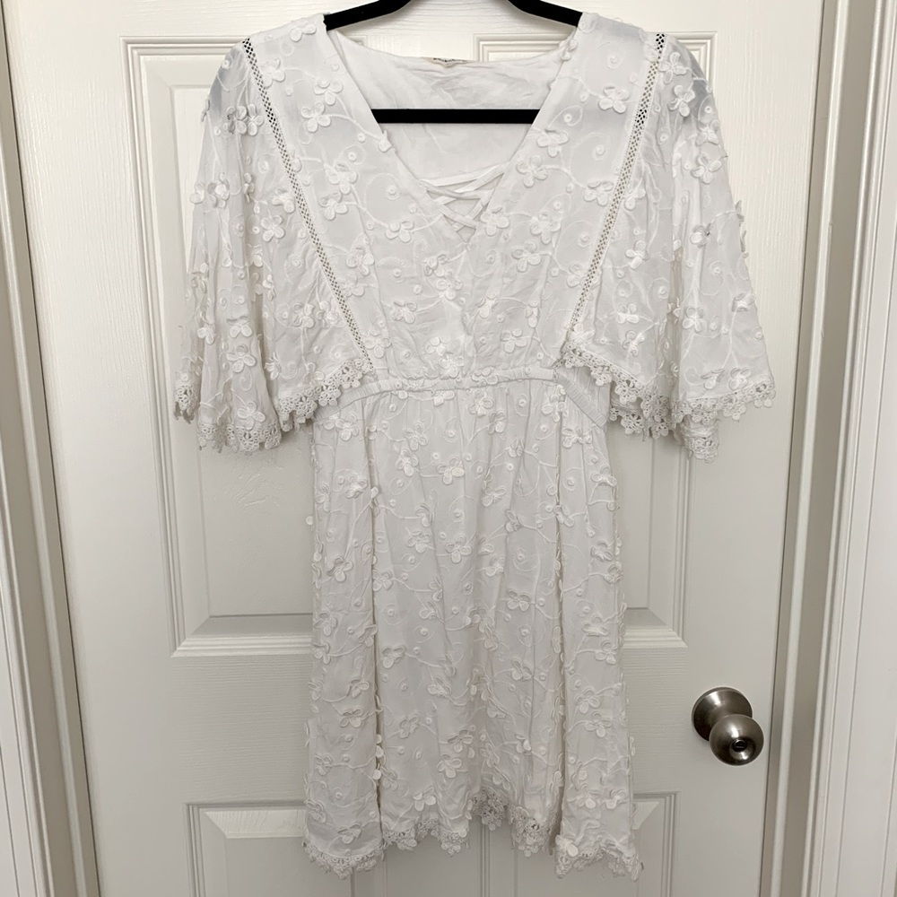 Dillards White Sundress
